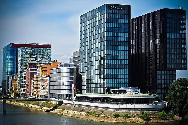 现代建筑，城市建筑，建筑物