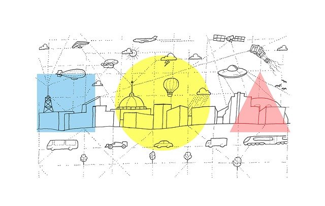 草图 插画 建筑物