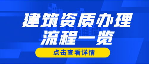 建筑资质升级