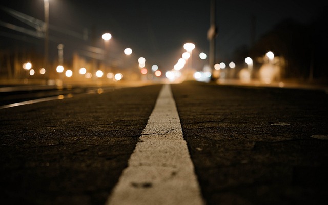 马路 路灯 灯光 照明 